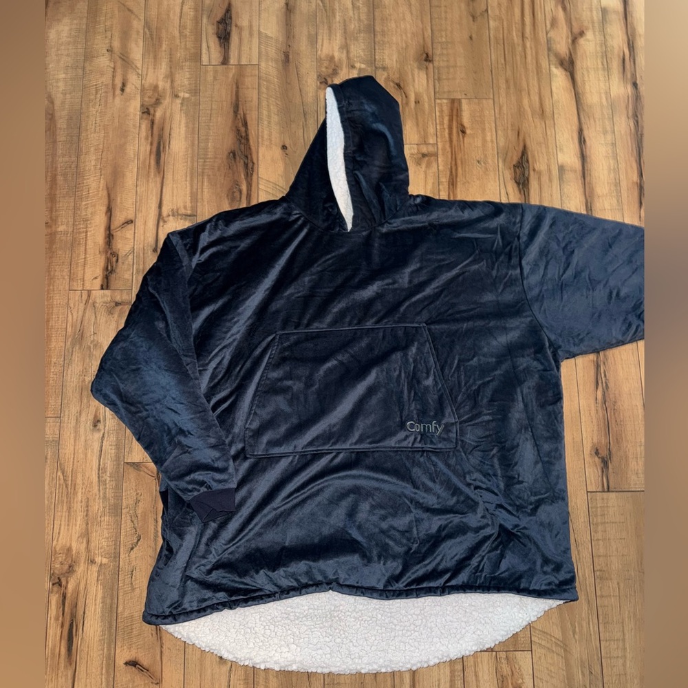 Dark blue comfy hoodie